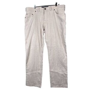 Atelier Gardeur Mens 40x32 Pants Linen Cotton Stretch Tan NEVIO1 Regular Fit NEW